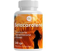 Betacarotene per Abbronzatura Forte 240 Compresse - Con Vitamina C, E, B2, Selen