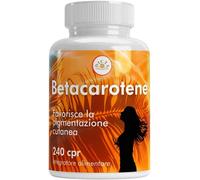 Betacarotene per Abbronzatura Forte 240 Compresse - Con Vitamina C, E, B2, Selen