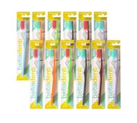 Betadent KIT 12 SPAZZOLINO EXTRA SOFT. Setole morbide con punte arrotondate. Antiplacca, Anatomico. 12 pezzi, colori assortiti
