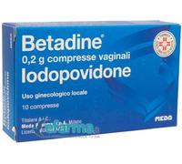 Betadine 200 mg Iodopovidone 10 Compresse Vaginali