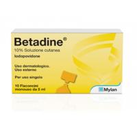 BETADINE SOLUZIONE CUTANEA 10 FLACONI 5 ML 10%