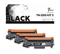 Betaink 3 Toner TN-2510 compatibile per Brother MFC-L2800DW, MFC-L2827DW, HL-L2400DWE, DCP-L2627DWE, DCP-L2620DW, HL-L2445DW, HL-L2447DW, MFC-L2835DW MFC-L2860DWE • CHIP integrato • 1200 pagine • Nero