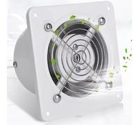 BETAM Estrattore Aria 120Mm,Aspiratore Bagno con Valvola di Ritegno,Ventola Aspirazione 450 M³/H,Motore in Rame Puro,per Corridoio/Ufficio/Lavanderia/Negozio Ventilazione,Griglia Metallica