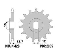 BETAMOTOR REV - R6V 50 2002-2002 pignone PBR passo 428 9 Denti