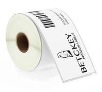 BETCKEY - 1 Grande Rotolo 99019 Etichette rimovibili Compatibile con DYMO S0722480, 59mm x 190mm, 150 Etichette Multiuso Utilizzo per LabelWriter 450 4XL NON per 550 o 5XL