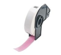 BETCKEY - 1 Rotolo DK-11203 Etichette per Raccoglitori Compatibile con Brother, 17mm x 87mm, 300 Etichette Colorate Rosa per Stampanti di Etichette Brother QL