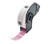 BETCKEY - 1 Rotolo DK-11204 Etichette Multiuso Compatibile con Brother, 17mm x 54mm, 400 Etichette Colorate Rosa per Stampanti di Etichette Brother QL