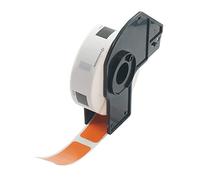 BETCKEY - 1 Rotolo DK-11204 Etichette Multiuso Compatibile con Brother, 17mm x 54mm, 400 Etichette Colorate Arancia per Stampanti di Etichette Brother QL