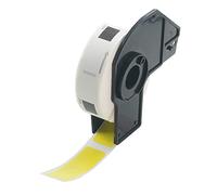 BETCKEY - 1 Rotolo DK-11204 Etichette Multiuso Compatibile con Brother, 17mm x 54mm, 400 Etichette Colorate Giallo per Stampanti di Etichette Brother QL