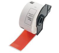 BETCKEY - 1 Rotolo DK-11208 Etichette per Indirizzi Compatibile con Brother, 38mm x 90mm, 400 Etichette Colorate Rosso per Stampanti di Etichette Brother QL