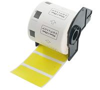 BETCKEY - 1 Rotolo DK-11209 Etichette per Indirizzi Compatibile con Brother, 62mm x 29mm, 800 Etichette Colorate Giallo per Stampanti di Etichette Brother QL