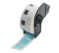 BETCKEY - 1 Rotolo DK-11221 Etichette Quadrate Compatibile con Brother, 23mm x 23mm, 1000 Etichette Colorate Blu per Stampanti di Etichette Brother QL