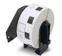 BETCKEY - 1 Rotolo DK-11221 Etichette Quadrate Compatibile con Brother, 23mm x 23mm, 1000 Etichette rimovibili per Stampanti di Etichette Brother QL