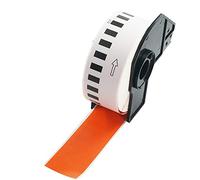 BETCKEY - 1 Rotolo DK-22210 Etichette a Lunghezza Continua Compatibile con Brother, 29mm x 30.48m, 1 Etichette Colorate Rosso per Stampanti di Etichette Brother QL