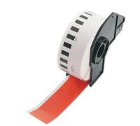 BETCKEY - 1 Rotolo DK-22214 Etichette a Lunghezza Continua Compatibile con Brother, 12mm x 30.48m, 1 Etichette Colorate Rosso per Stampanti di Etichette Brother QL