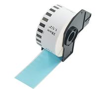 BETCKEY - 1 Rotolo DK-22225 Etichette a Lunghezza Continua Compatibile con Brother, 38mm x 30.48m, 1 Etichette Colorate Blu per Stampanti di Etichette Brother QL