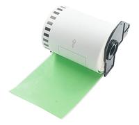 BETCKEY - 1 Rotolo DK-22243 Etichette per Spedizioni Compatibile con Brother, 102mm x 30.48m, 1 Etichette Colorate Verde per Stampanti di Etichette Brother QL