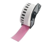 BETCKEY - 1 Rotolo Etichette Colorate DK-22210, 29mm x 30.48m, 1 Etichette a Lunghezza Continua [Rosa] per Stampanti di Etichette Brother QL