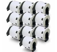 BETCKEY - 10 Rotoli DK-11209 Etichette per Indirizzi Compatibile con Brother, 62mm x 29mm, 8000 Etichette per Stampanti di Etichette Brother QL