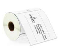 BETCKEY - 102mm x 102mm(4 in x 4 in) Perforated Etichette Termiche per Spedizione e Grandi Quadrate Compatibile con stampanti Zebra e altre [1 Rotolo/350 Etichette]