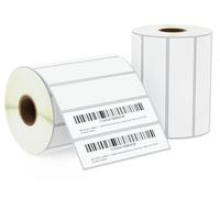 BETCKEY - 102mm x 25mm(4 in x 1 in) Perforated Etichette Termiche Polivalenti Compatibile con stampanti Zebra e altre [2 Rotoli/2750 Etichette]