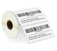 BETCKEY - 102mm x 51mm(4 in x 2 in) Perforated Etichette Termiche per Codice a Barre, Spedizione e Uso Multiplo Compatibile con stampanti Zebra e altre [1 Rotolo/750 Etichette]