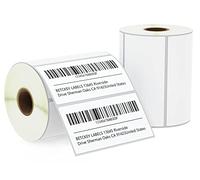 BETCKEY - 102mm x 51mm(4 in x 2 in) Perforated Etichette Termiche per Codice a Barre, Spedizione e Uso Multiplo Compatibile con stampanti Zebra e altre [2 Rotoli/1500 Etichette]