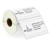 BETCKEY - 102mm x 64mm(4 in x 2,5 in) Perforated Etichette Termiche per Spedizione e Uso Multiplo Compatibile con stampanti Zebra e altre [1 Rotolo/620 Etichette]