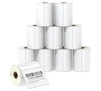 BETCKEY - 102mm x 76mm(4 in x 3 in) Perforated Etichette Termiche per Spedizione e Uso Multiplo Compatibile con stampanti Zebra e altre [10 Rotoli/5000 Etichette]