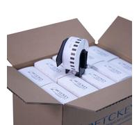 BETCKEY - 20 Rotoli DK-22210 Etichette a Lunghezza Continua Compatibile con Brother, 29mm x 30.48m, 20 Etichette per Stampanti di Etichette Brother QL