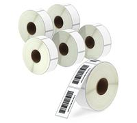 BETCKEY - 25mm x 76mm(1 in x 3 in) Perforated Etichette Termiche per Codice a Barre e Indirizzo Compatibile con stampanti Zebra e altre [6 Rotoli/3120 Etichette]