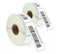 BETCKEY - 25mm x 76mm(1 in x 3 in) Perforated Etichette Termiche per Codice a Barre e Indirizzo Compatibile con stampanti Zebra e altre [2 Rotoli/1040 Etichette]