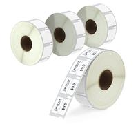BETCKEY - 4 Rotoli 11353 Etichette Compatibile con DYMO S0722530, 13mm x 25mm, 4000 Etichette Multiuso Utilizzo per LabelWriter 450 4XL NON per 550 o 5XL