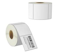 BETCKEY - 51mm x 51mm(2 in x 2 in) Perforated Etichette Termiche Quadrate Compatibile con stampanti Zebra e altre [2 Rotoli/1500 Etichette]