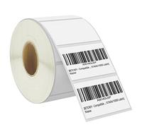 BETCKEY - 57mm x 32mm(2,25 in x 1,25 in) Perforated Etichette Termiche per Codice a Barre e Uso Multiplo Compatibile con stampanti Zebra e altre [1 Rotolo/1000 Etichette]