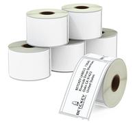BETCKEY - 6 Grandi Rotoli 99014 Etichette rimovibili Compatibile con DYMO S0722430, 54mm x 101mm, 1440 Etichette per Spedizioni Grandi Utilizzo per LabelWriter 450 4XL NON per 550 o 5XL