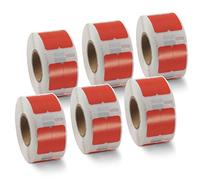 BETCKEY - 6 Rotoli 11353 Etichette Colorate(Rosso) Compatibile con DYMO S0722530, 13mm x 25mm, 6000 Etichette Multiuso Utilizzo per LabelWriter 450 4XL NON per 550 o 5XL