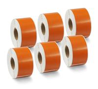 BETCKEY - 6 Rotoli 99012 Etichette Colorate(Arancione) Compatibile con DYMO S0722400, 36mm x 89mm, 1560 Etichette per Indirizzi Grandi Utilizzo per LabelWriter 450 4XL NON per 550 o 5XL