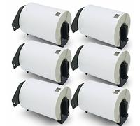 BETCKEY - 6 rotoli di etichette di ricambio per Brother DK-11247, 103 mm x 164 mm, nero su bianco, 1080 etichette di spedizione compatibili con stampanti Brother QL