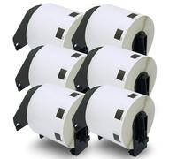 BETCKEY - 6 Rotoli DK-11209 Etichette per Indirizzi Compatibile con Brother, 62mm x 29mm, 4800 Etichette per Stampanti di Etichette Brother QL
