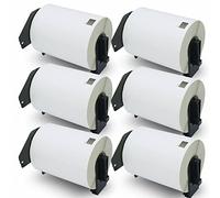 BETCKEY - 6 Rotoli DK-11241 Etichette per Spedizioni Compatibile con Brother, 102mm x 152mm, 1200 Etichette per Stampanti di Etichette Brother QL