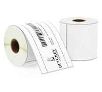 BETCKEY - 76mm x 127mm(3 in x 5 in) Perforated Etichette Termiche per Spedizione e Uso Multiplo di Grandi Dimensioni Compatibile con stampanti Zebra e altre [2 Rotoli/700 Etichette]