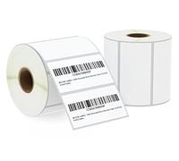 BETCKEY - 76mm x 38mm(3 in x 1,5 in) Perforated Etichette Termiche per Codice a Barre, Spedizione e Indirizzo Compatibile con stampanti Zebra e altre [2 Rotoli/1900 Etichette]