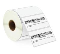 BETCKEY - 76mm x 38mm(3 in x 1,5 in) Perforated Etichette Termiche per Codice a Barre, Spedizione e Indirizzo Compatibile con stampanti Zebra e altre [1 Rotolo/950 Etichette]