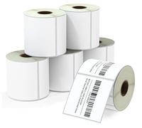 BETCKEY - 76mm x 76mm(3 in x 3 in) Perforated Etichette Termiche Polivalenti e Grandi Quadrate Compatibile con stampanti Zebra e altre [6 Rotoli/3000 Etichette]