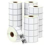 BETCKEY - Etichette multiuso e per indirizzi da 3,2 cm x 2,5 cm compatibili con stampanti per etichette Zebra e Rollo, adesivi di alta qualità e perforati [20 rotoli, 27600 etichette]