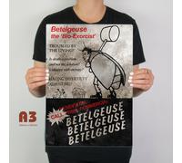 Betelgeuse Metallo Insegna Horror Commedia Film Man Cave Beetlejuice Rétro