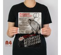Betelgeuse Metallo Insegna Horror Commedia Film Man Cave Beetlejuice Rétro