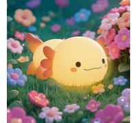 Betensh Luce Notturna Bambini in Silicone a Forma di Salamandra, Ricaricabile/Touch/con Timer, Notturna Neonato con Luce Soffusa Regolabile, Lampade da Comodino che Favoriscono il Sonno.