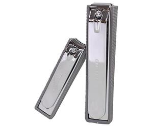 Beter - Confezione da 2 tagliaunghie per manicure e pedicure con serbatoio, acciaio inox, alta durata, cura delle unghie di mani e piedi